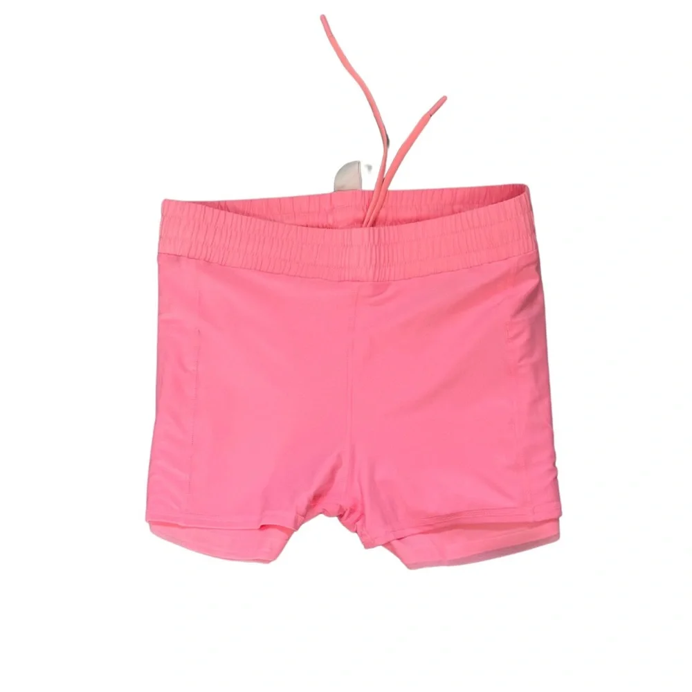 NWT Zyia Active Pink Flow Shorts Size S NWT $42 Drawstring Lined Running - Picture 3 of 7